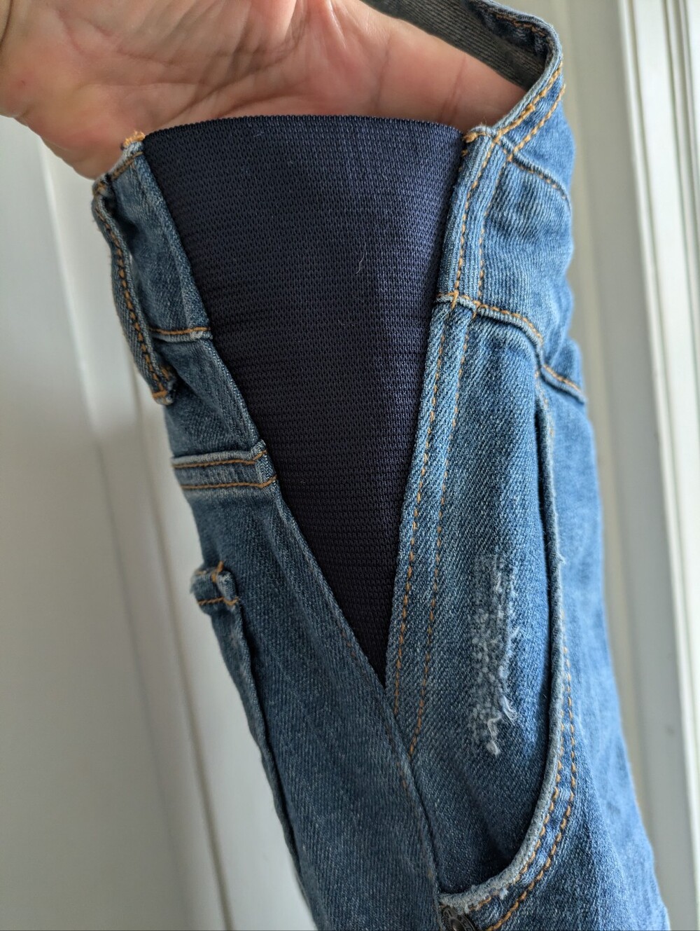 Motherhood Maternity Overalls w/ Stretch Detail At Waist- S - Picture 6 of 6